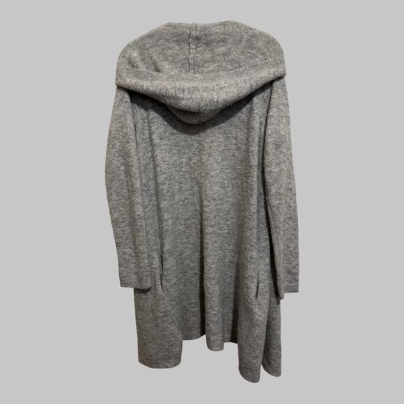 Juicy Couture Y2K Grey Silver Sparkle Embellished Open Cardigan Hood Size M - Picture 2 of 11